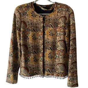MSK Women Cardigan Flora 2 PC Stretch Multicolor